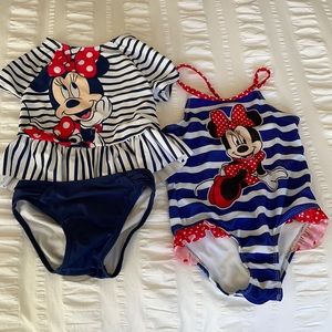 Two Minnie Mouse Swimsuits